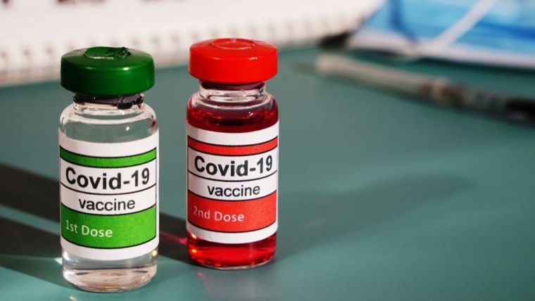 Two vials of different Covid-19 vaccines
