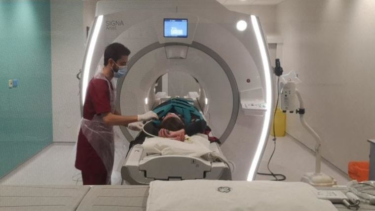 An MRI scanner at the Churchill Hospital