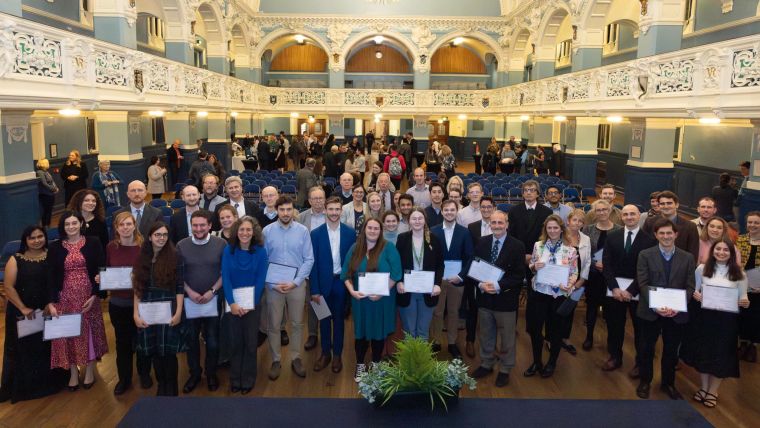MSD Teaching Excellence Awards ceremony winner photo at Oxford Town Hall